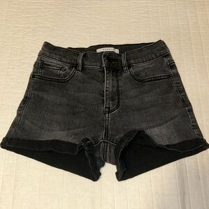 Pacsun light wash black shorts